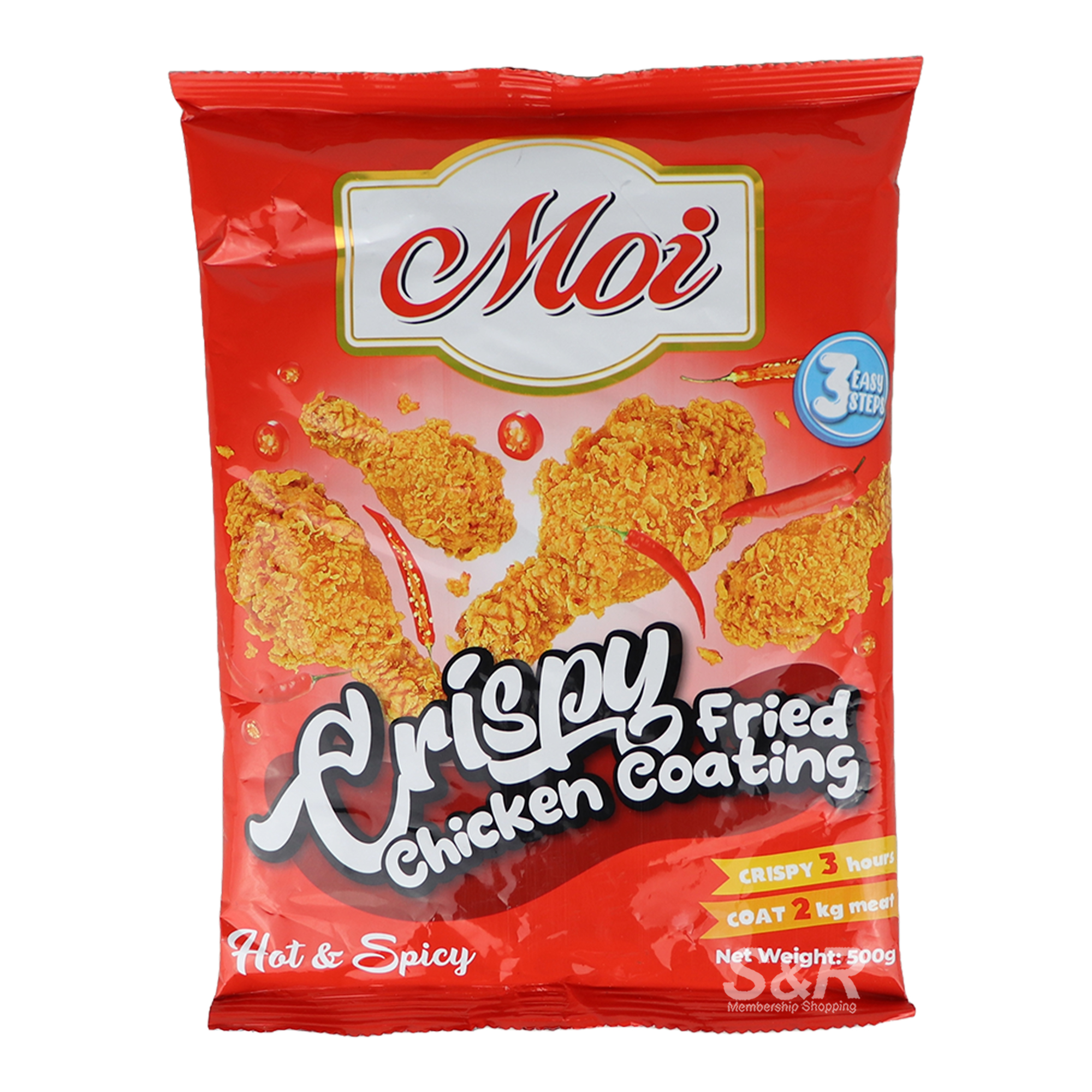 Moi Hot and Spicy Crispy Fried Chicken Coating 500g Moi Hot and Spicy Crispy Fried Chicken Coating 500g